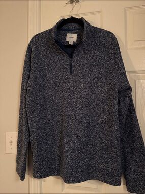 4/$15 Old Navy Men's Navy Heather Half-Zip Pullover Sweater